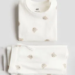 H&M Boys 2-Piece Ribbed Cotton Set image 2