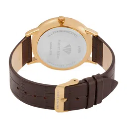 MONT NEO Men Dial & Leather Textured Straps Analogue Watch G1034E-L2203 image 4