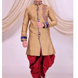 Desibutik Embroidered Mandarin Collar Sherwani-picture-22