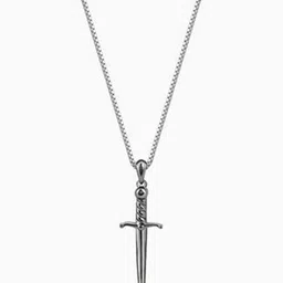 GIVA 925 Silver Rhodium-Plated Contemporary Pendant with Chain image 5