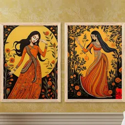 WALLLANE Brown Wood Wall Art image 2