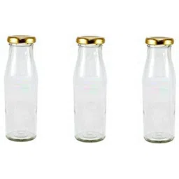 1ST TIME Set Of 3 Transparent Glass Freezer Safe Water Bottle-image-43
