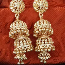 Heer Collection Contemporary Jhumkas Earrings-picture-37
