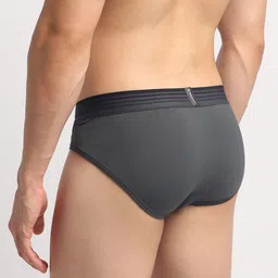 Cresmo Men Pack Of 2 Antimicrobial Basic Briefs CR-B-STR-P2-SLSTON-SHARM-S image 2