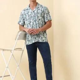 Allen Solly Floral Printed Spread Collar Casual Shirt image 2