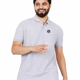 LA MILANO Men Polo Collar Applique Slim Fit T-shirt-picture-27