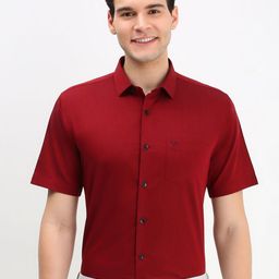 Allen Solly Men Solid Cotton Slim Fit Formal Shirt-picture-9