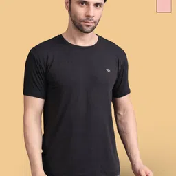 Jinfo Men Pack of 2 Solid Round Neck Slim Fit T-shirts-picture-22