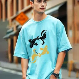AUSK Men Printed Applique T-shirt image 4