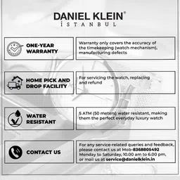 Daniel Klein Men Leather Straps Analogue Watch DK.1.13555-2 image 4