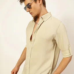 Thomas Scott Men Premium Slim Fit Opaque Casual Shirt image 3