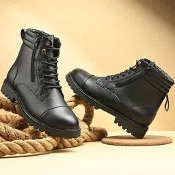 Roadster Trendy Chelsea Durable Lace up Boots-picture-22