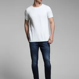 Jack & Jones Men Raw Edge Slim Fit T-shirt image 2