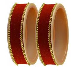 Vidhya Kangan Women Orange Bangle image 1