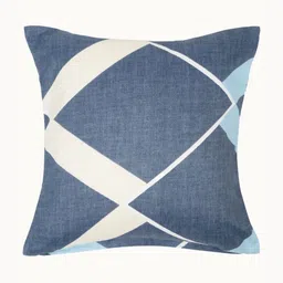 Arrabi Blue & White Set of 5 Geometric Square Cushion Covers image 4
