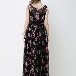 BAESD Floral Print Chiffon Maxi Dress image 3