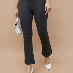 CODE by Lifestyle Women Mid-Rise Slip On Trousers-picture-2