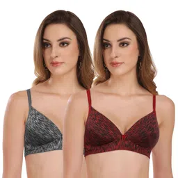 FEATHER LINE Abstract Bra Full Coverage Lightly Padded-picture-30