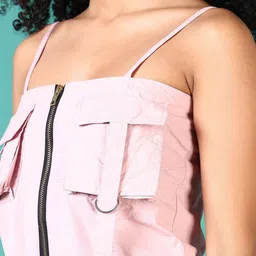 V-Mart Shoulder Straps Pure Cotton Top With Skirt image 5