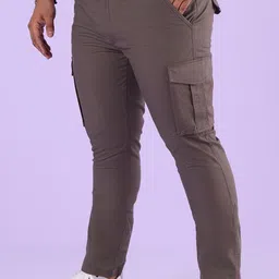 Big Hello - The Plus Life Men Plus Size Regular Fit Mid-Rise Cargos Trousers-picture-15