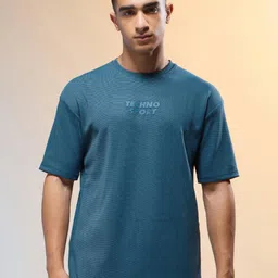 Technosport Men Printed Relaxed Fit Round Neck T-shirt with COTFLEX-image-61