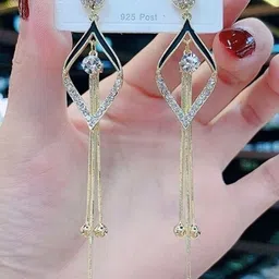 Celestique Geometric Drop Earrings image 2