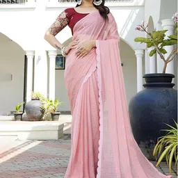 K 5 Fashion Checked Saree-image-46