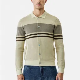 Snitch Men Colourblocked Cardigan image 3