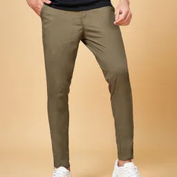 People Men Cotton Loose Fit Trousers-image-0