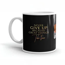 Mr UVD White & Black Typography Printed Ceramic Glossy Mug - 350 ml-picture-31