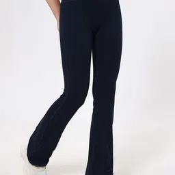 LULU & SKY Women Flared High-Rise Trousers-picture-12