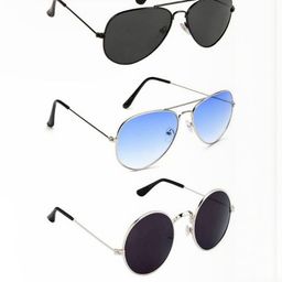 Arzonai Unisex Pack of 3 Clear Lens Sunglasses with UV Protected Lens-picture-24