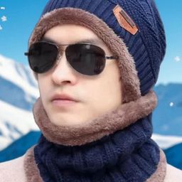 Infispace Men Cable Knit Woollen Beanie-picture-28