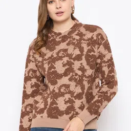 Madame Women Quirky Printed Polyester PU Coated Pullover-image-76