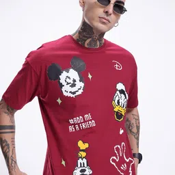 kook n keech disney Kook N Keech Oversized Fit Disney Mickey & Friends Graphic Printed Pure Cotton T-shirt-picture-28