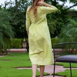 KALINI Embroidered Fit & Flare Maxi Dress image 4