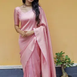 Snofi Creation Women Woven Design Zari Kanjeevaram Saree image 3