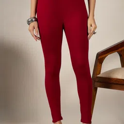 BUY NEW TREND Women Mid-Rise Pure Cotton Ankle-Length Leggings-picture-44