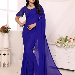 moda rapido ANAND SAREES Poly Georgette Saree-picture-22