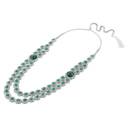 AMI Silver-Plated Austrian Diamonds Studded Jewellery Set image 4