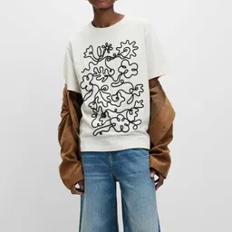 Marks & Spencer Women Printed T-shirt-image-6