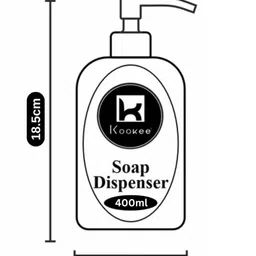 Kookee Orange & Grey 2 Pieces Abstract Glass Soap Dispensers-400 ml image 3