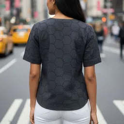 ZHOF Embroidered Cotton Top image 3