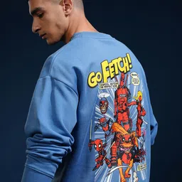 Highlander Marvel Deadpool Men Drop Shoulder Oversized Hooded Sweatshirt-picture-32