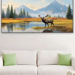 DEKORSTATION Blue & Green Printed Canvas Wall Paintings-image-37
