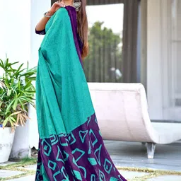 KALINI Silk Cotton Designer Block Print Saree-picture-39