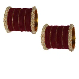 VICONO Set Of 2 Stone Studded & Beads Bangles image 2