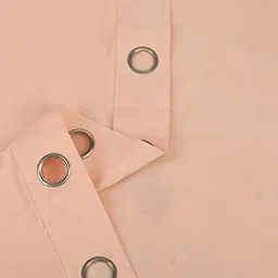 Aura Peach 2 Pieces Velvet Window Curtains image 4