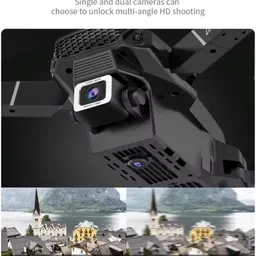 vk mart Flip E88 Aerial Drone with Screen Remote Controller 4K 1080P HD Dual 360° flips Drone image 3