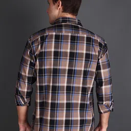 APPEL TOUCH Men Comfort Tailored Fit Tartan Checks Opaque Checked Casual Shirt image 3